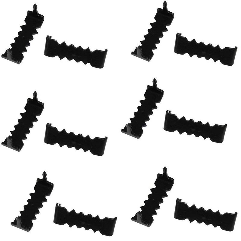 888 Corp Small 1" No Nail Sawtooth Picture Hangers - Black Oxide 100-Pack - Image 1